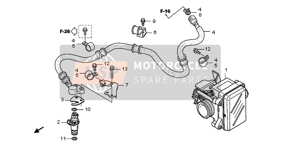 Honda PES150 2010 THROTTLE BODY for a 2010 Honda PES150